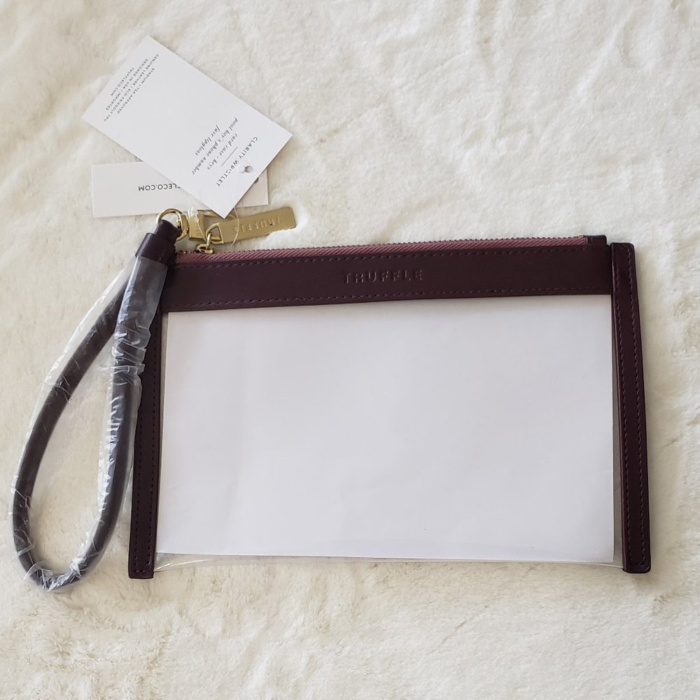 TRUFFLE Clarity Clear Wristlet